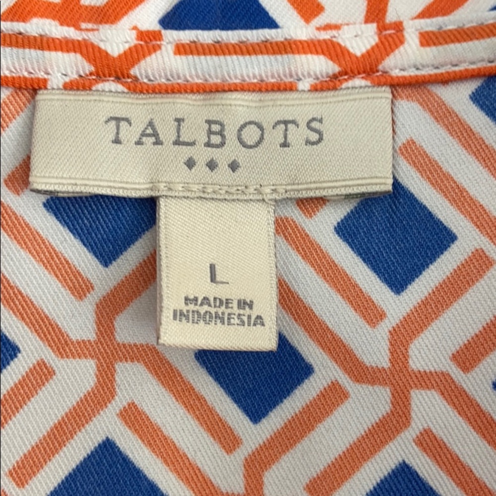 Talbots Blouse Size: Large - Picture 2 of 4